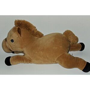 Snoozimals Brown Pony Horse Plush Stuffed Animal Toy Squishy Pillow 20" Long Go!